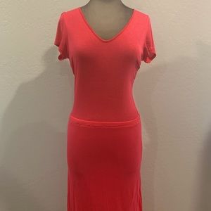 Hot Pink Open Back Maxi Dress